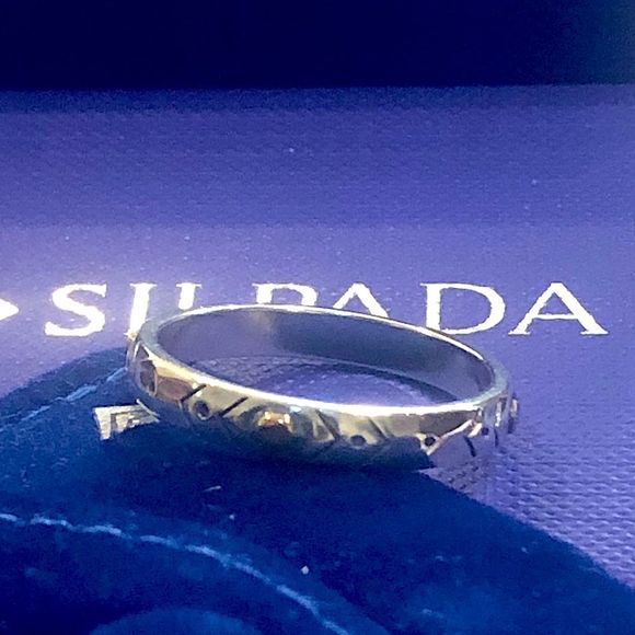 SILPADA Two Tone VARIED DETAILS Stacking Ring Sz 7 NIB - Picture 7 of 14
